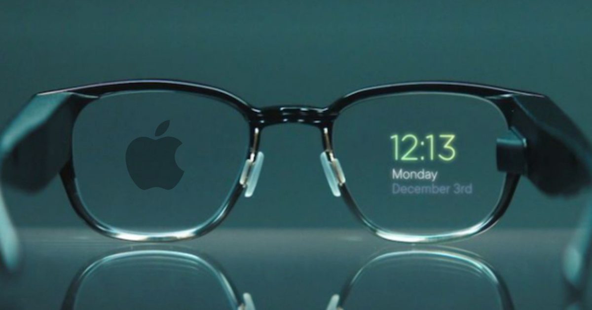 photo of Apple granted patent for combining real and virtual images in ‘Apple Glasses’ image