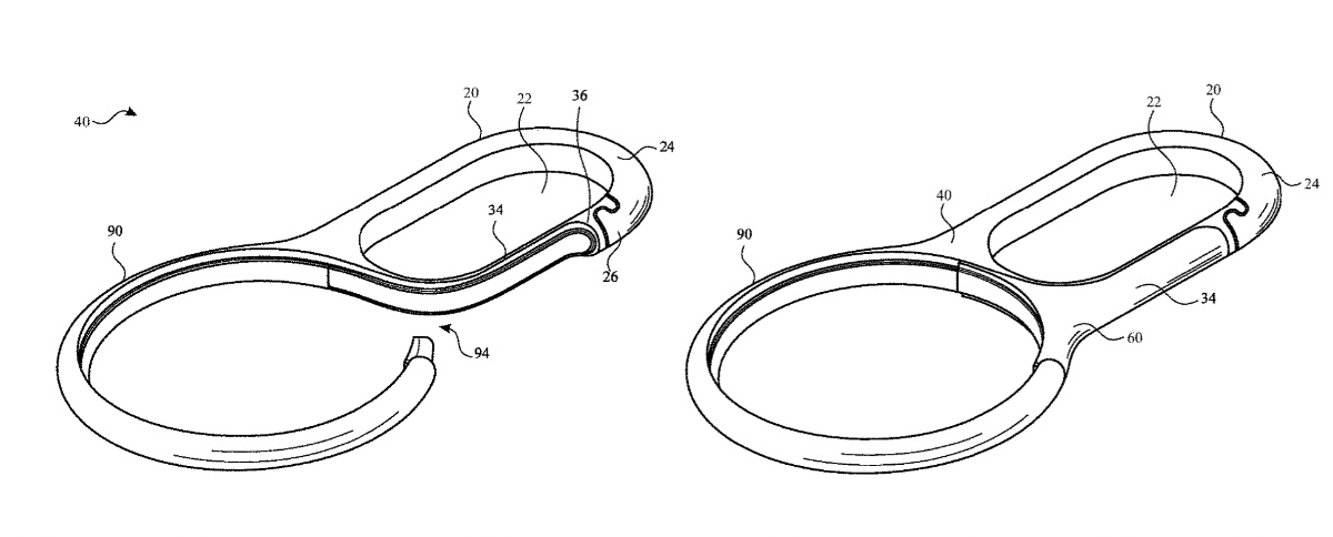 photo of Apple granted patent for its AirTags holders image