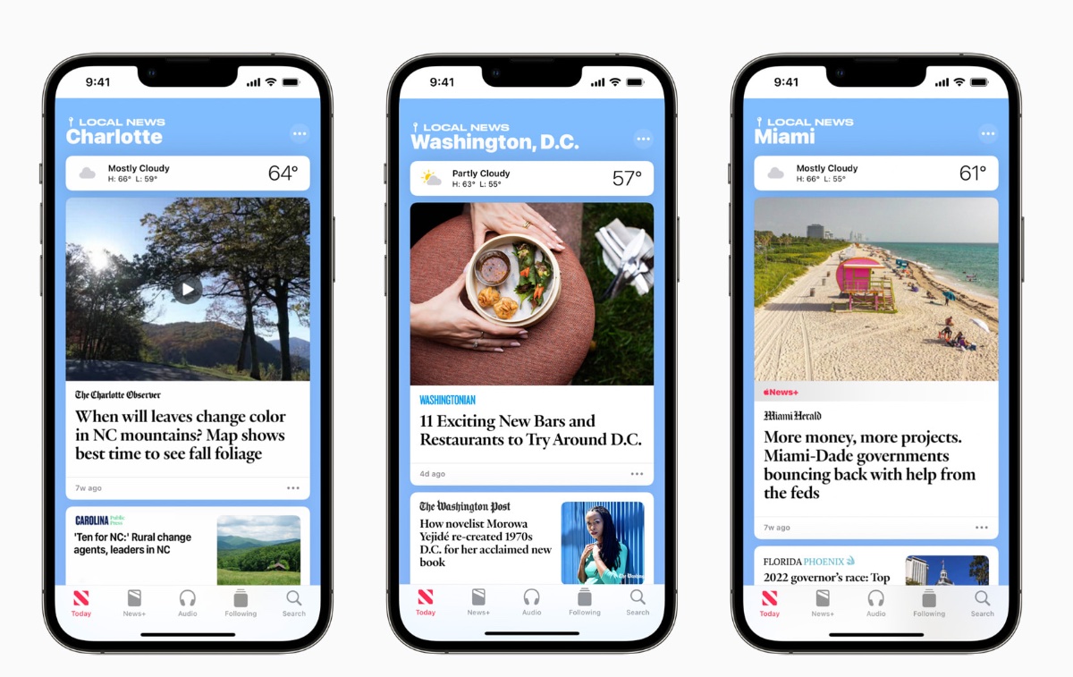 photo of Apple News expands its local news offerings to three more cities image