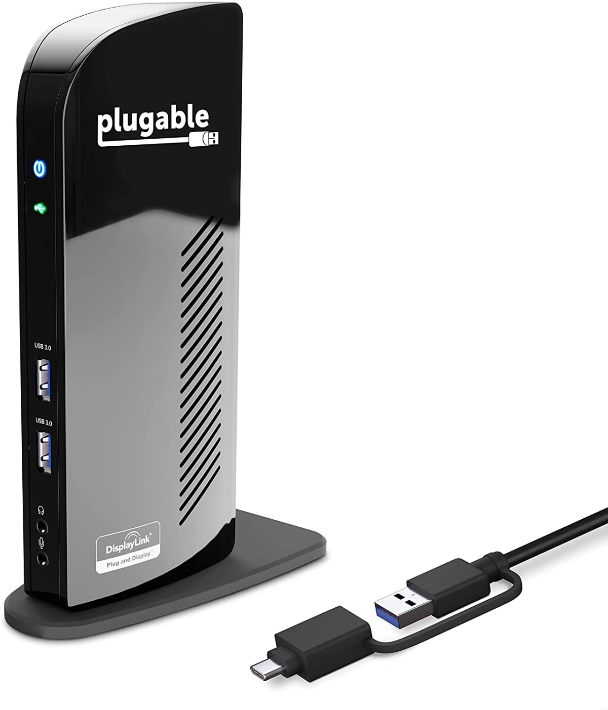 photo of Plugable’s Dual Monitor Laptop Docking Station offers dual video outputs for enhanced flexibility image