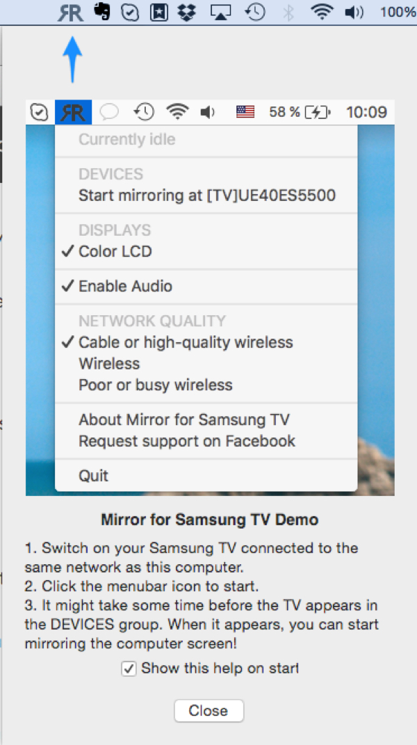 airbeam tv mac samsung